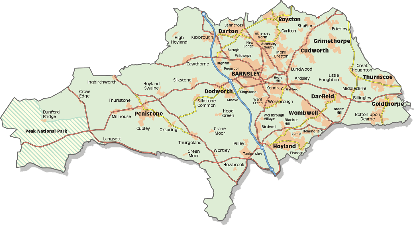 Barnsley Location Map