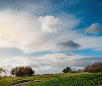 The wonderful Yorkshire countryside which surrounds Wales in Rotherham