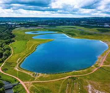The picturesque Waverley Lake, Catcliffe, Rotherham
