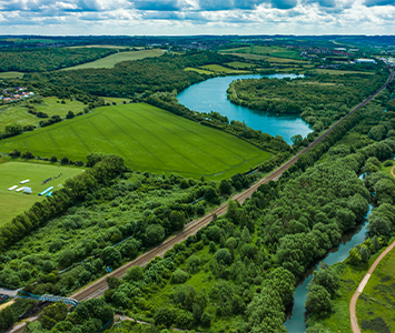 Waverly Lake, a popular relaxation destination for residents of Whiston in Rotherham
